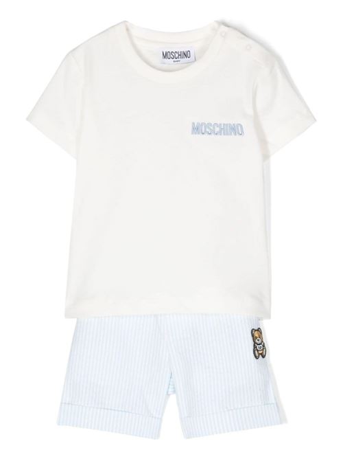 completo bambino t-shirt con bermuda MOSCHINO BABY | MUG016LYE0084325